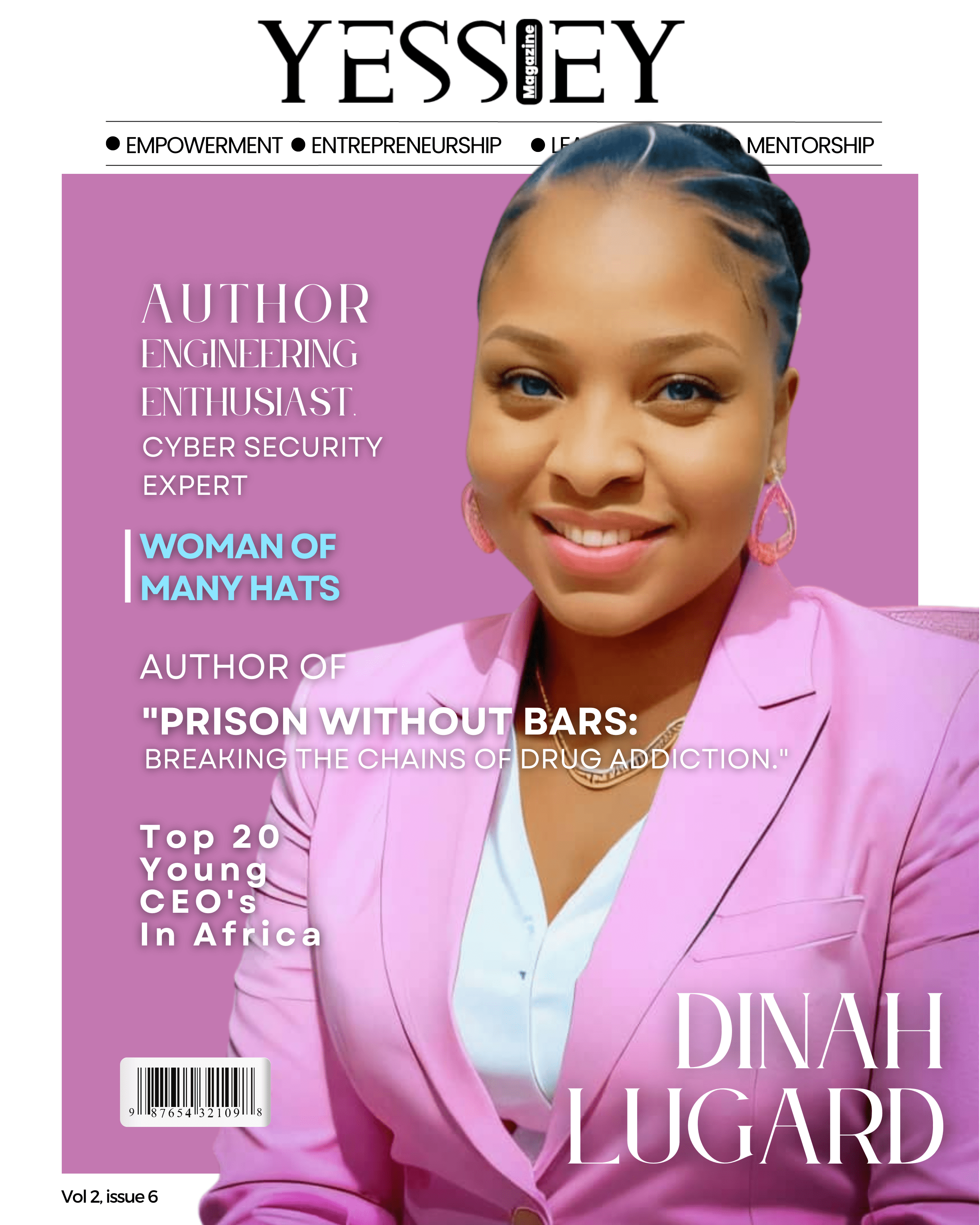 Dinah Lugard Covers Yessiey Magazine Talks About Her Book, Initiative And Documentary.