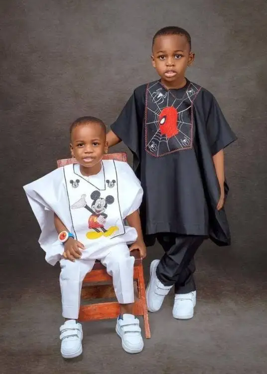 Revolutionizing Nigerian Children's Fashion: 'The Busayo' Brand's Creative Agbada Unveiling